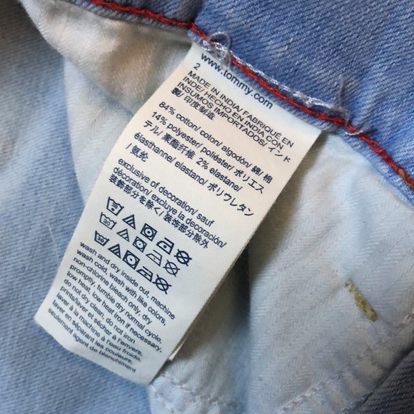 Tommy Hilfiger Light Wash Distressed Skinny Jeans - Picture 4 of 7